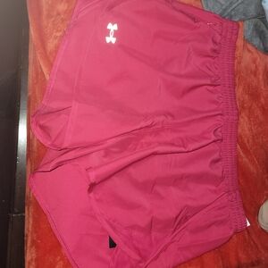 Under Armour Women's Athletic Shorts in Vibrant Pink